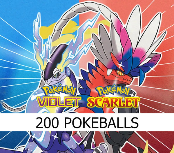 Pokemon Scarlet & Violet - 200 Pokeballs DLC