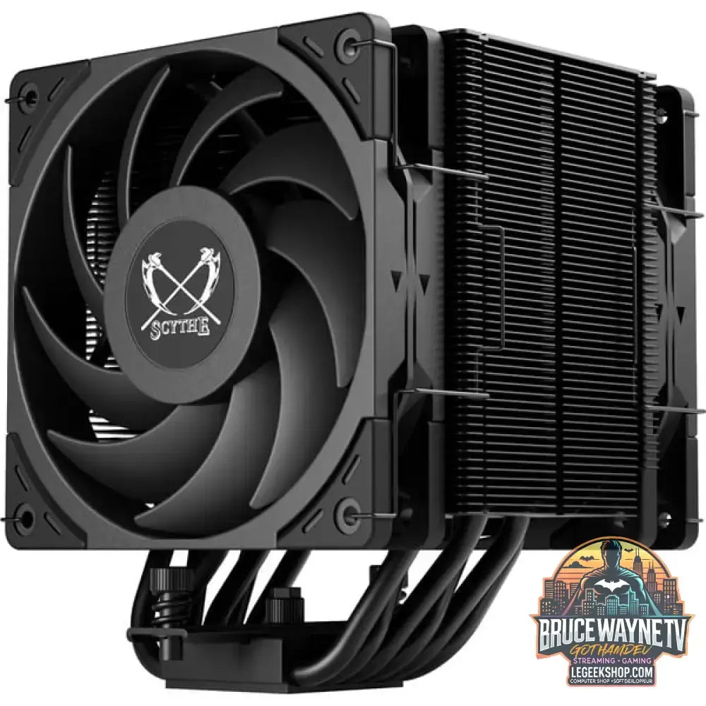 Scythe Mugen 6 Dual Fan Black Edition, CPU-Kühler schwarz, 120 mm - Scythe - vue 4