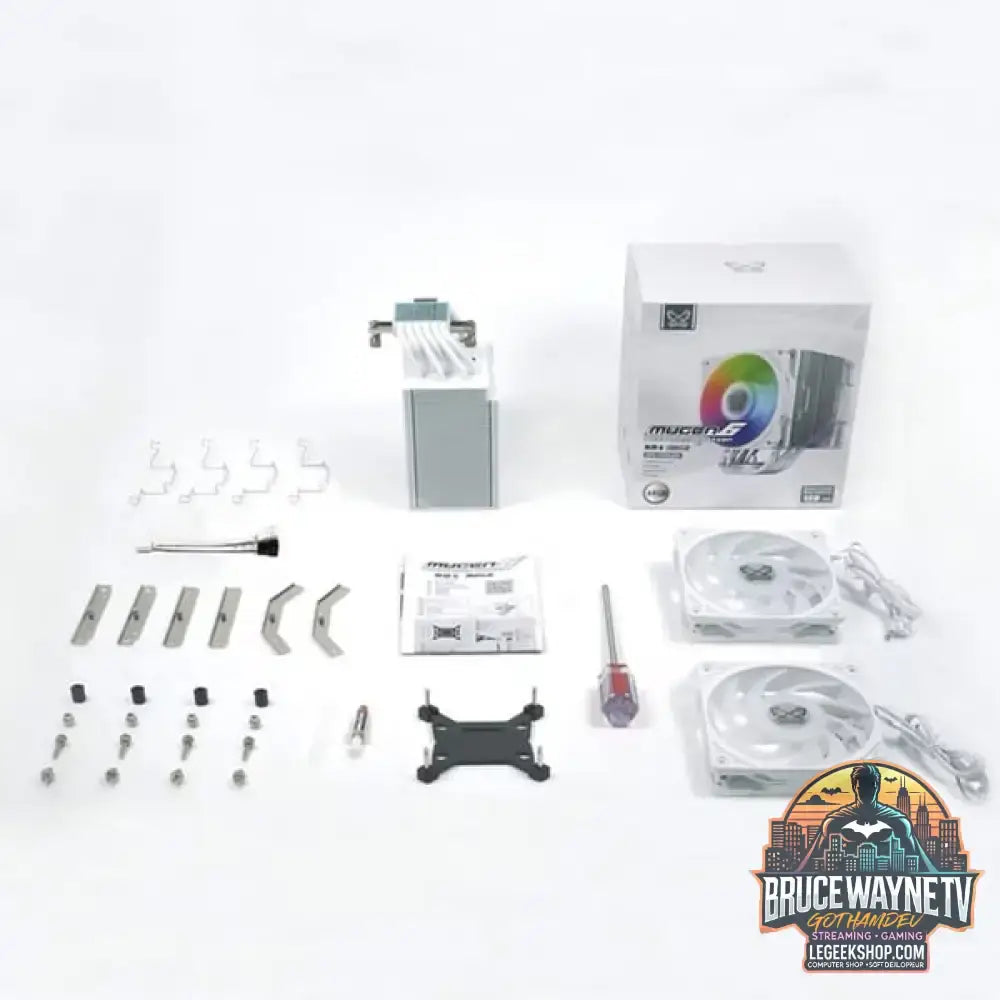 Scythe Mugen 6 Dual Fan White ARGB Edition, CPU-Kühler weiß, 120 mm - Scythe - vue 7