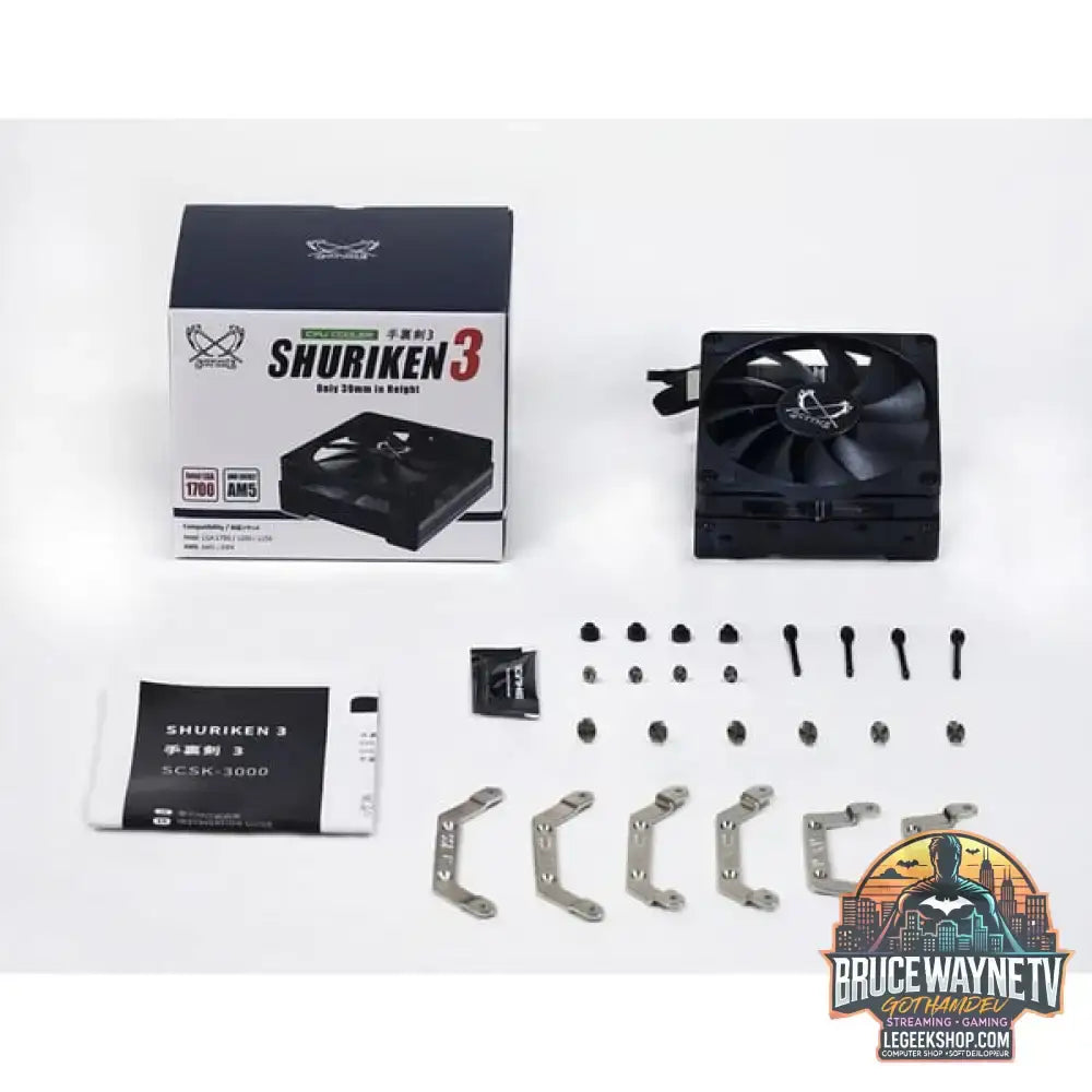Scythe Shuriken 3, CPU-Kühler schwarz/silber, 92 mm - Scythe - vue 6