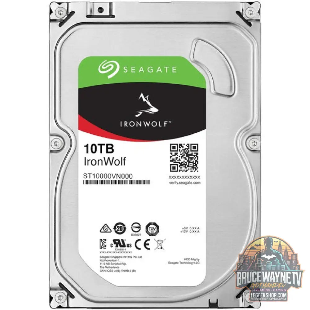 Seagate IronWolf NAS 10 TB CMR, Festplatte SATA 6 Gb/s, 3,5" - Seagate - vue 2