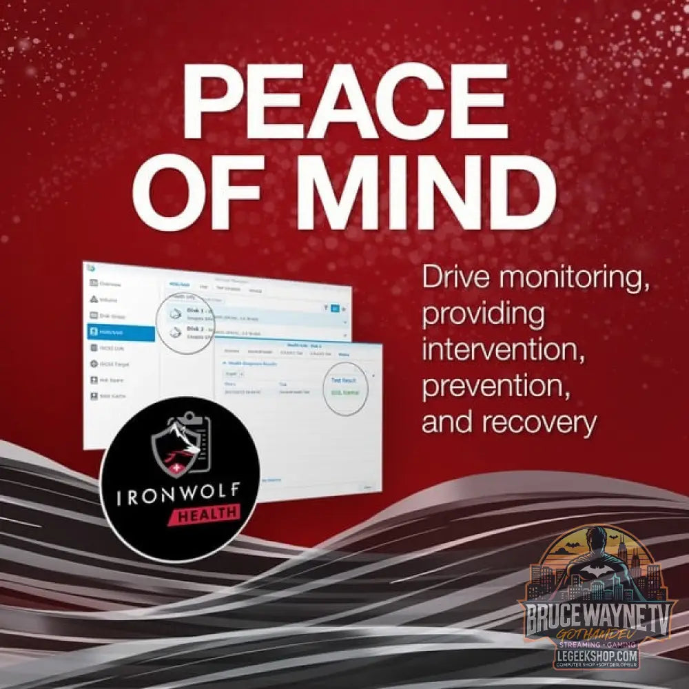 Seagate IronWolf NAS 4 TB CMR, Festplatte SATA 6 Gb/s, 3,5" - Seagate - vue 8