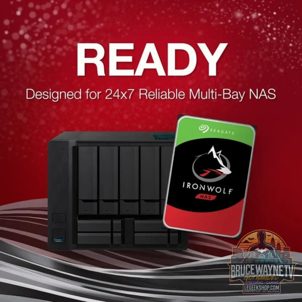 Seagate IronWolf NAS 8 TB CMR, Festplatte SATA 6 GB/s, 3,5" - Seagate - vue 3