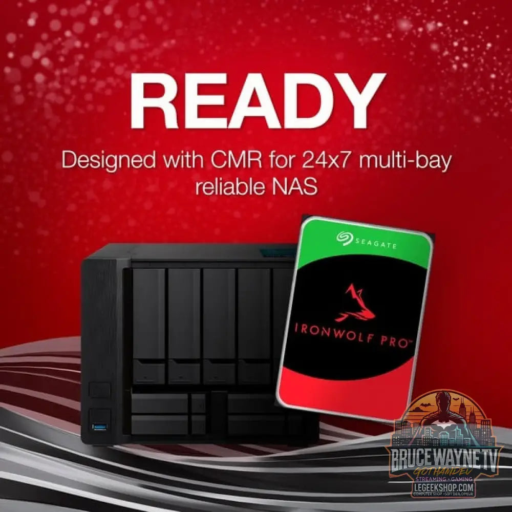 Seagate IronWolf Pro NAS 12 TB CMR, Festplatte SATA 6 Gb/s, 3,5" - Seagate - vue 3