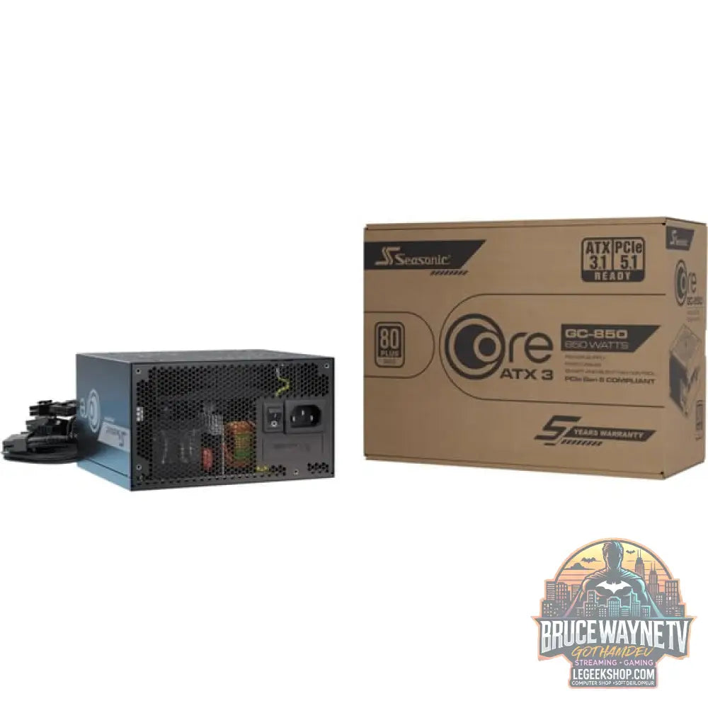 Seasonic CORE GC-850 ATX3.1, alimentation PC - Seasonic - vue 5