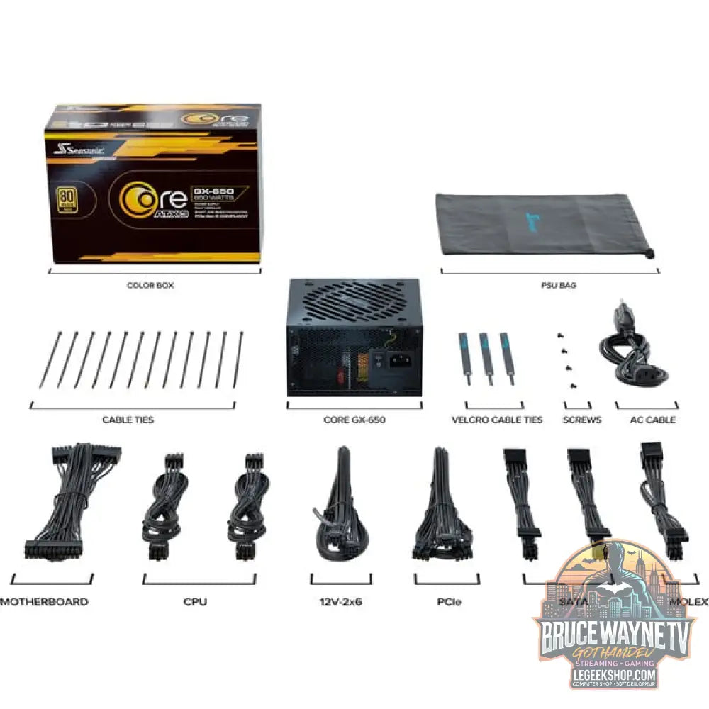 Seasonic CORE GX-650-V2 650W, alimentation PC - Seasonic - vue 9