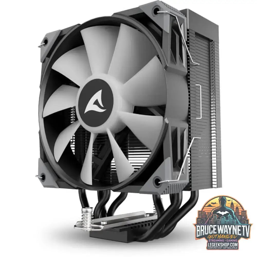 Sharkoon A40 RGB, CPU-Kühler schwarz, 120 mm - Sharkoon - vue 10