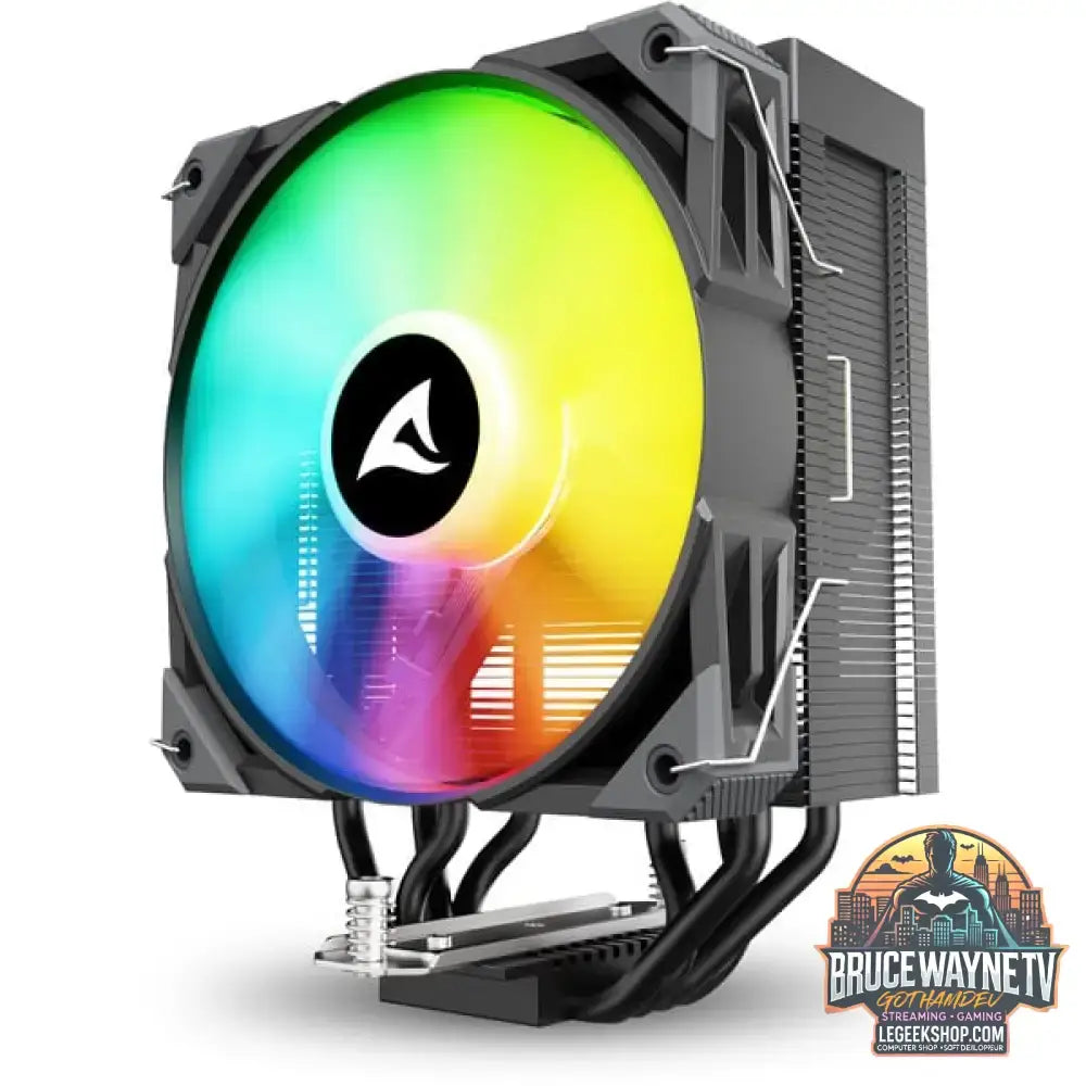 Sharkoon A40 RGB, CPU-Kühler schwarz, 120 mm - Sharkoon - vue 3