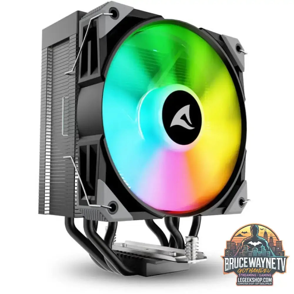 Sharkoon A40 RGB, CPU-Kühler schwarz, 120 mm - Sharkoon - vue 4