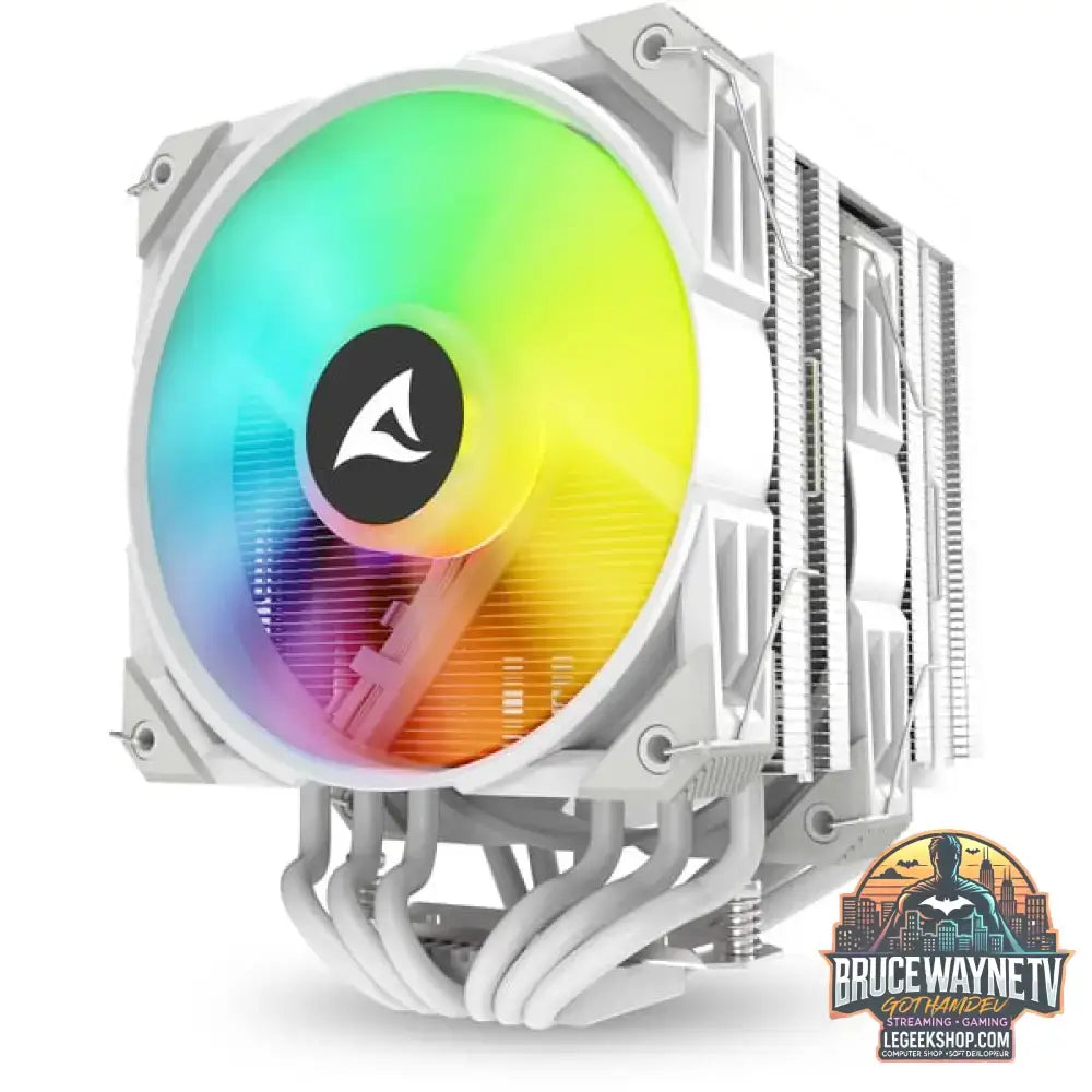 Sharkoon A60 RGB, CPU-Kühler weiß, 120 mm - Sharkoon - vue 3