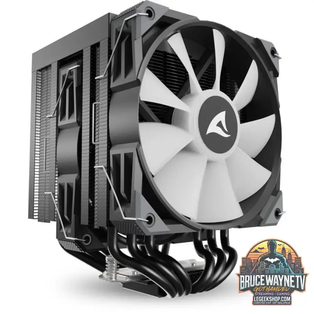 Sharkoon A60 RGB, CPU-Kühler schwarz, 120 mm - Sharkoon - vue 8