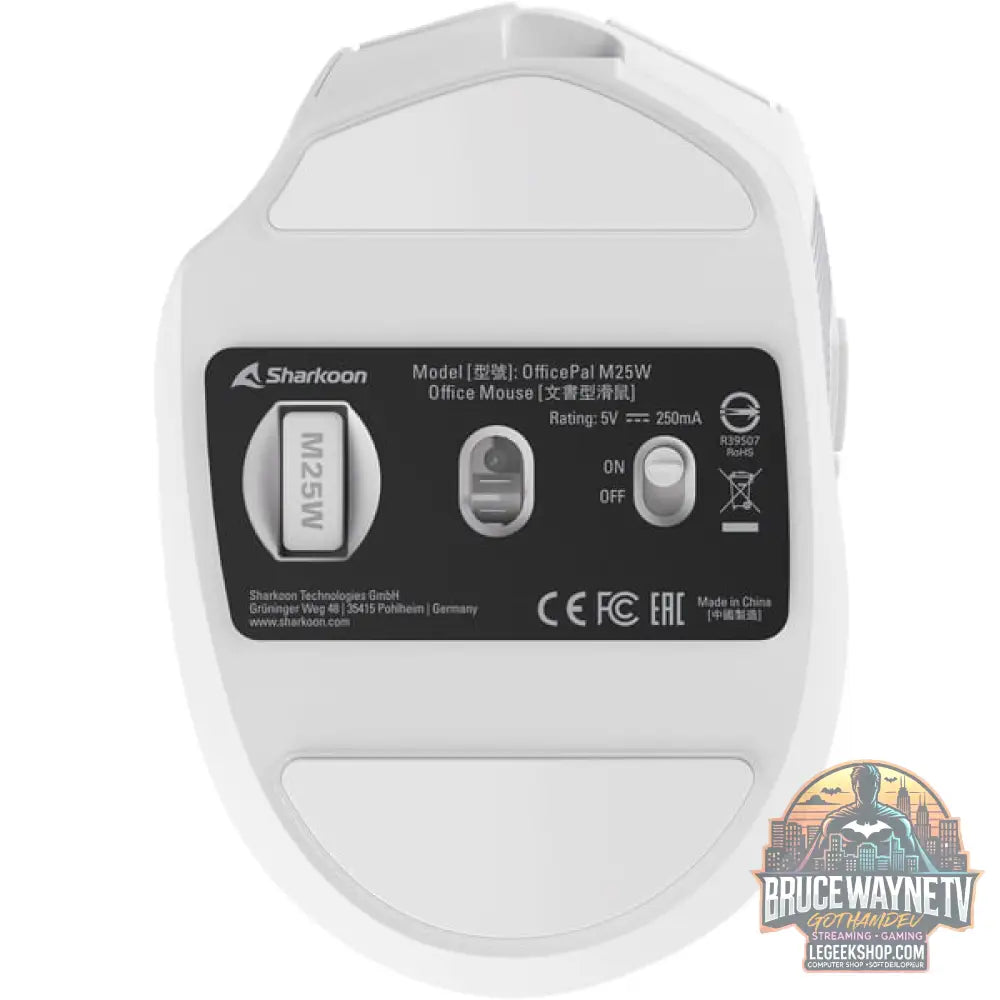 Sharkoon OfficePal M25W, souris - vue 5