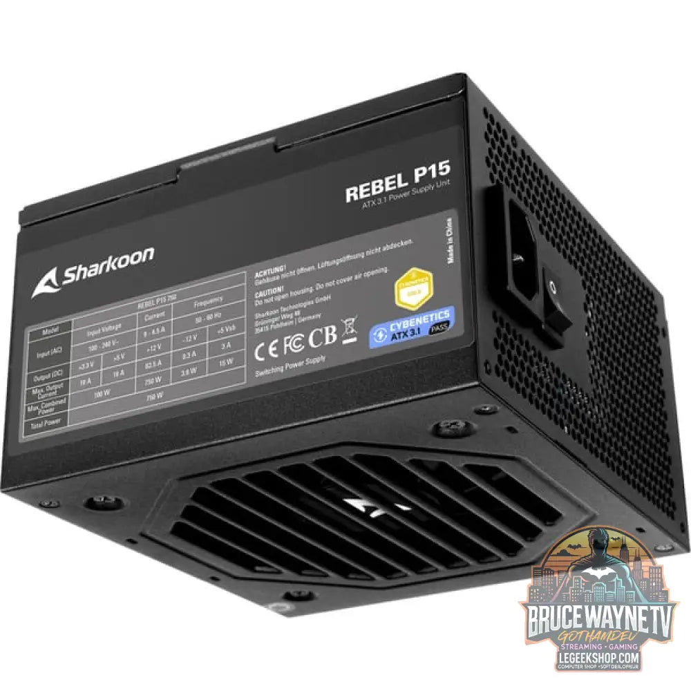 Sharkoon Rebel P15 750, alimentation PC - Sharkoon - vue 3