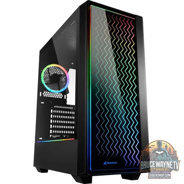 Sharkoon RGB LIT 200, Tower-Gehäuse - Sharkoon