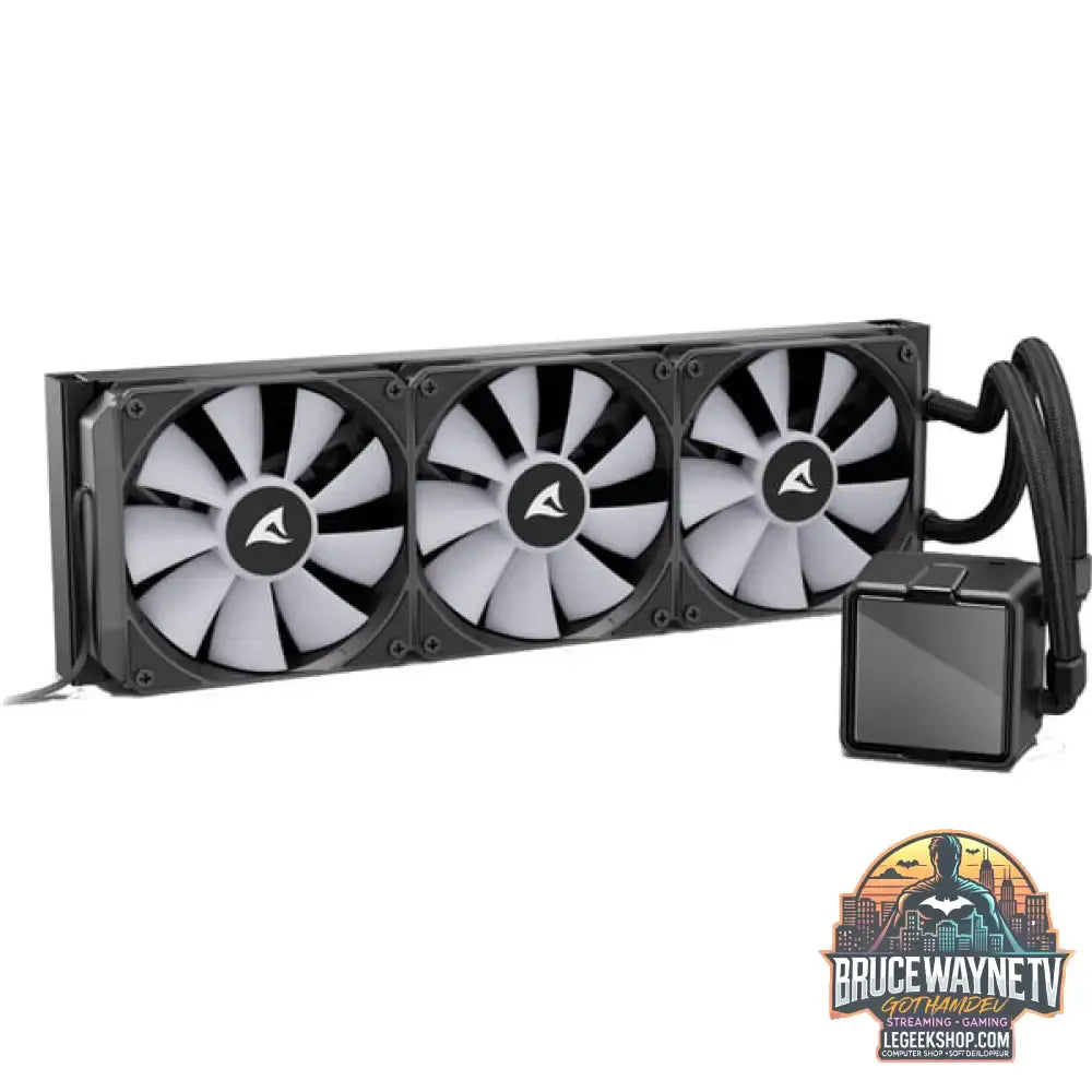 Sharkoon S100 ARGB, Wasserkühlung schwarz - Sharkoon - vue 3