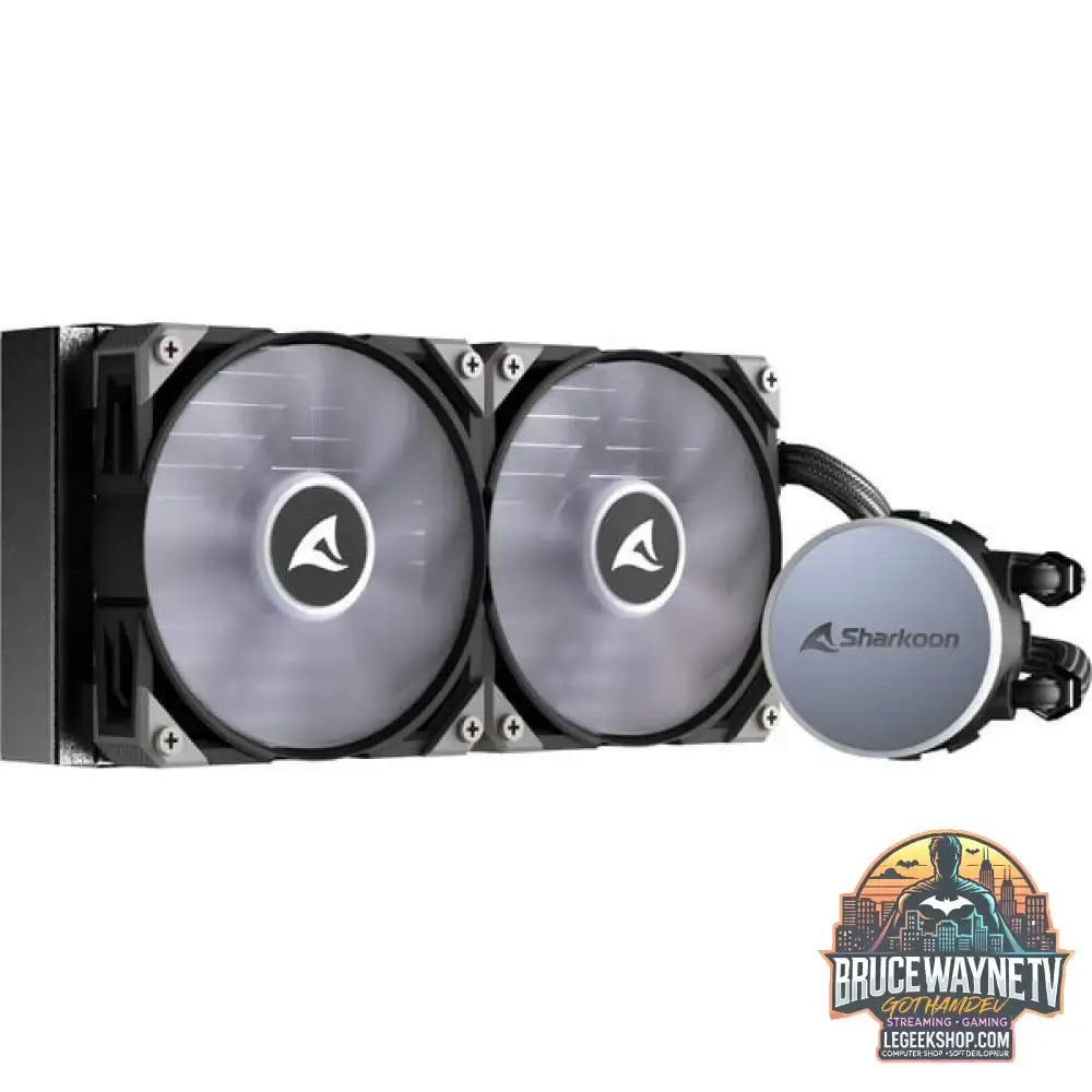 Sharkoon S70 RGB AIO 240mm, Wasserkühlung schwarz - Sharkoon - vue 2