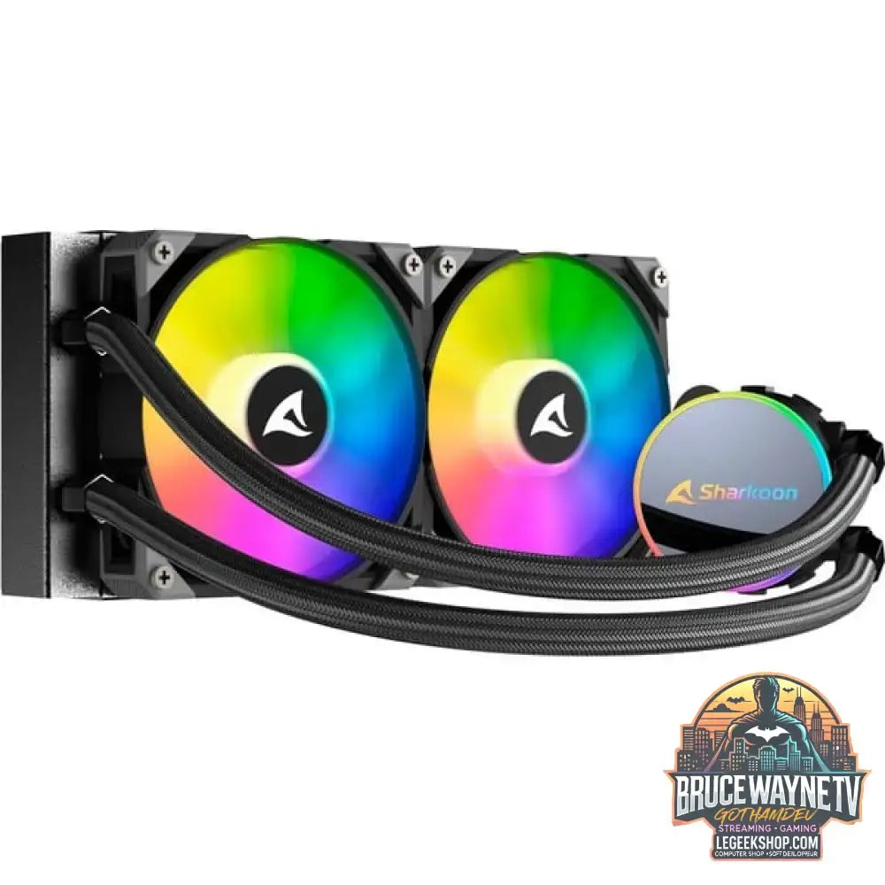 Sharkoon S70 RGB AIO 240mm, Wasserkühlung schwarz - Sharkoon - vue 6