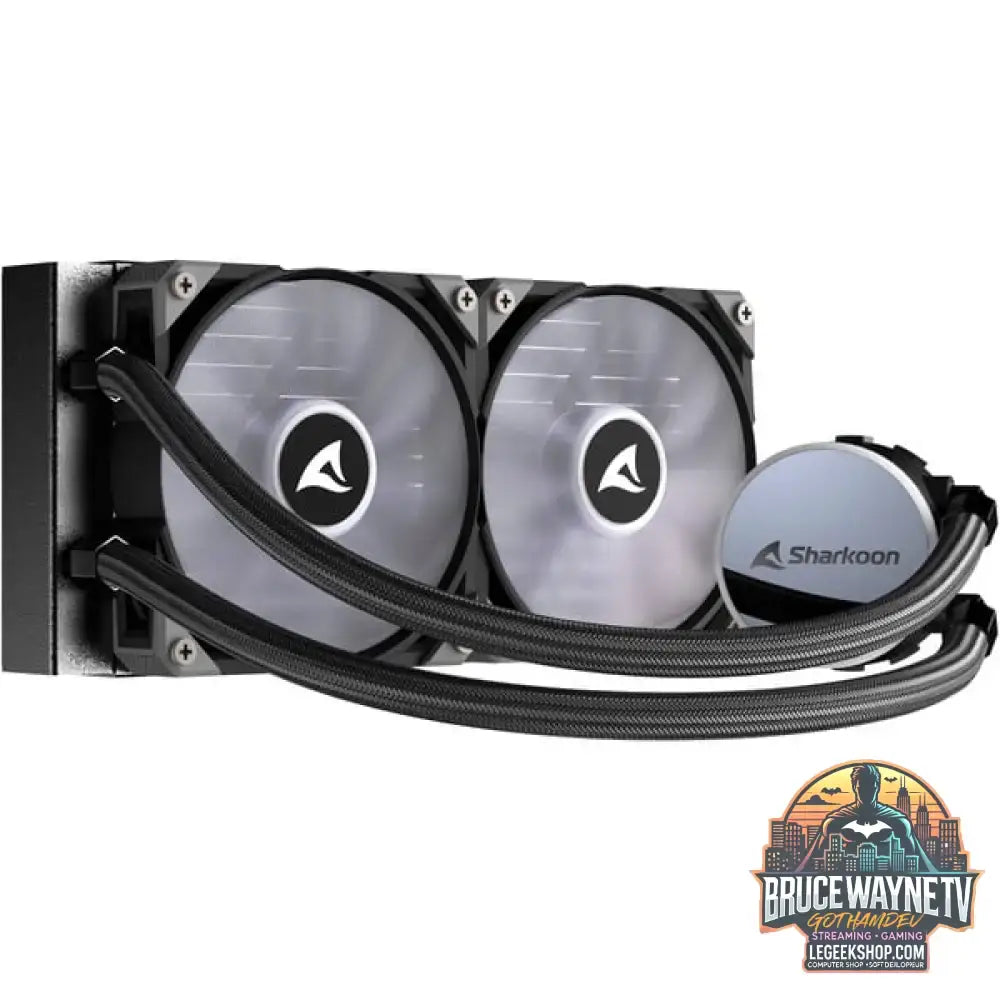 Sharkoon S70 RGB AIO 240mm, Wasserkühlung schwarz - Sharkoon - vue 5