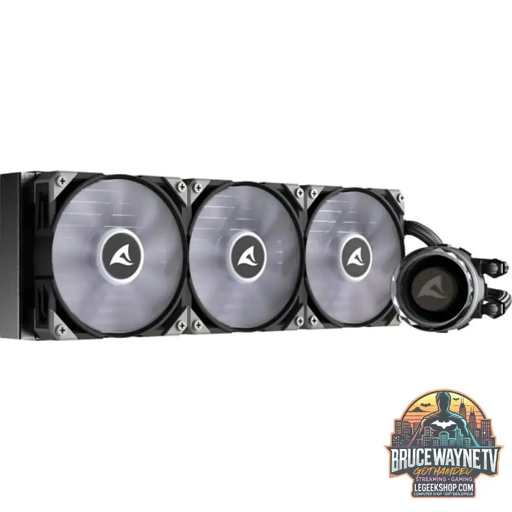 Sharkoon S90 RGB AIO 360mm, Wasserkühlung schwarz - Sharkoon - vue 2