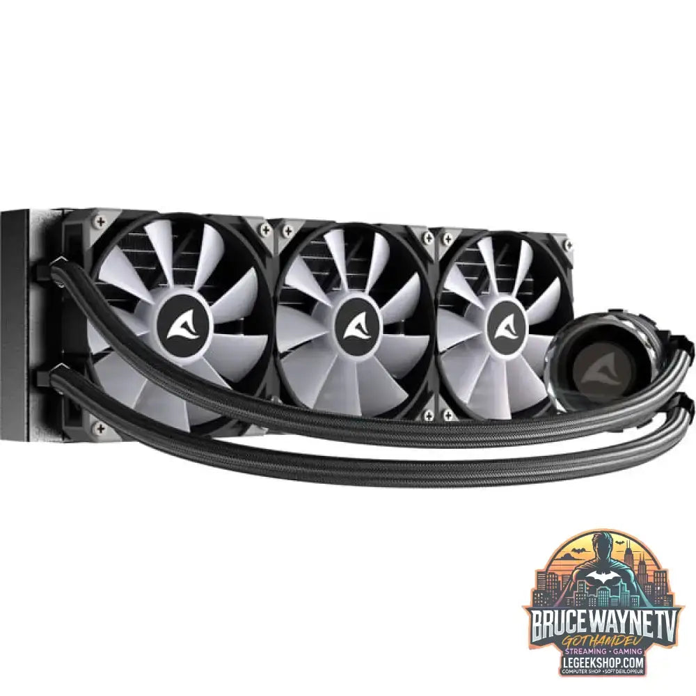 Sharkoon S90 RGB AIO 360mm, Wasserkühlung schwarz - Sharkoon - vue 4