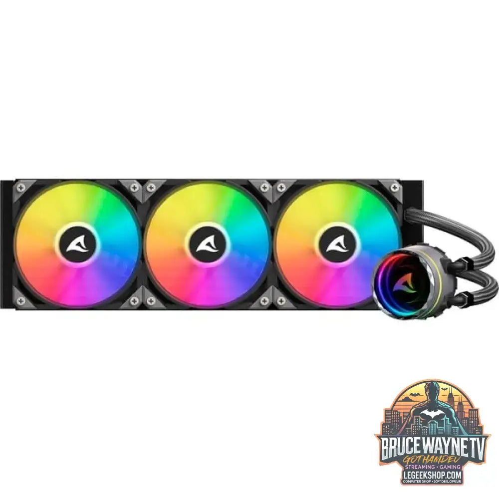 Sharkoon S90 RGB AIO 360mm, Wasserkühlung schwarz - Sharkoon - vue 9