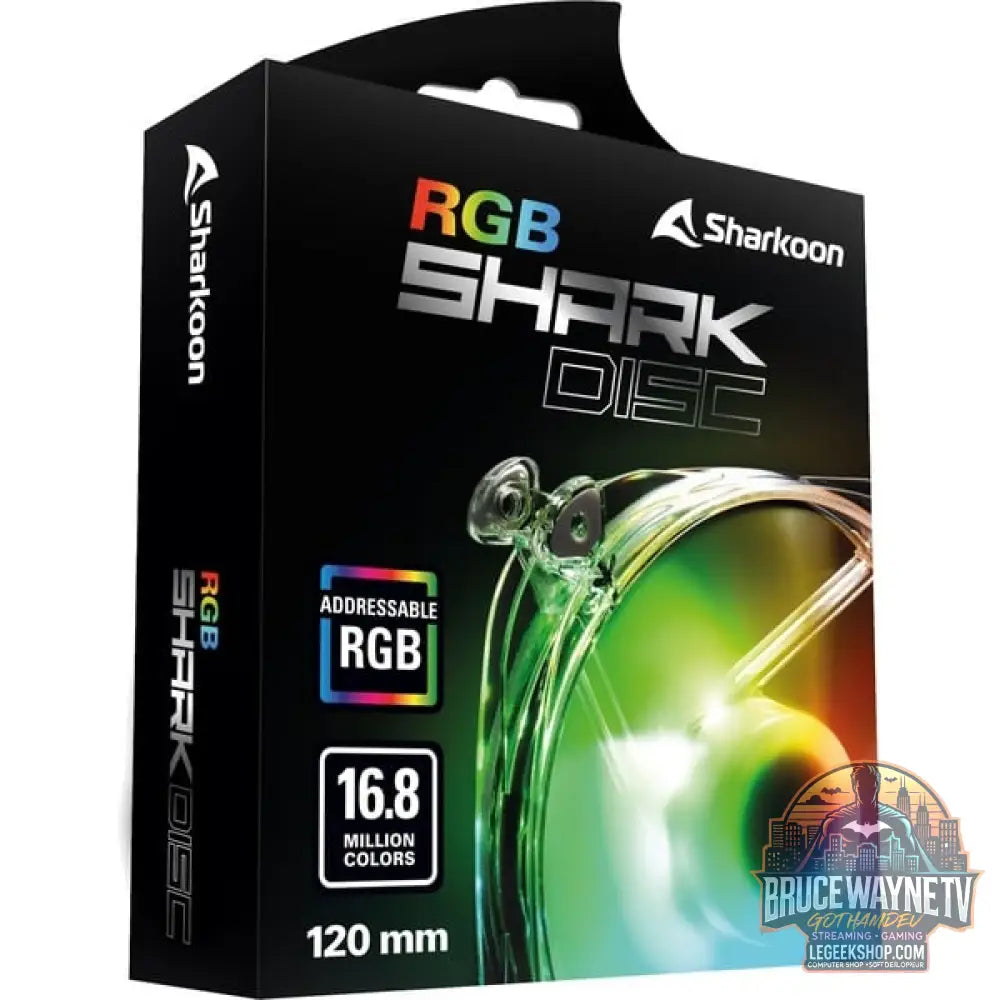 Sharkoon SHARK Disc RGB Fan, Gehäuselüfter - Sharkoon - vue 4
