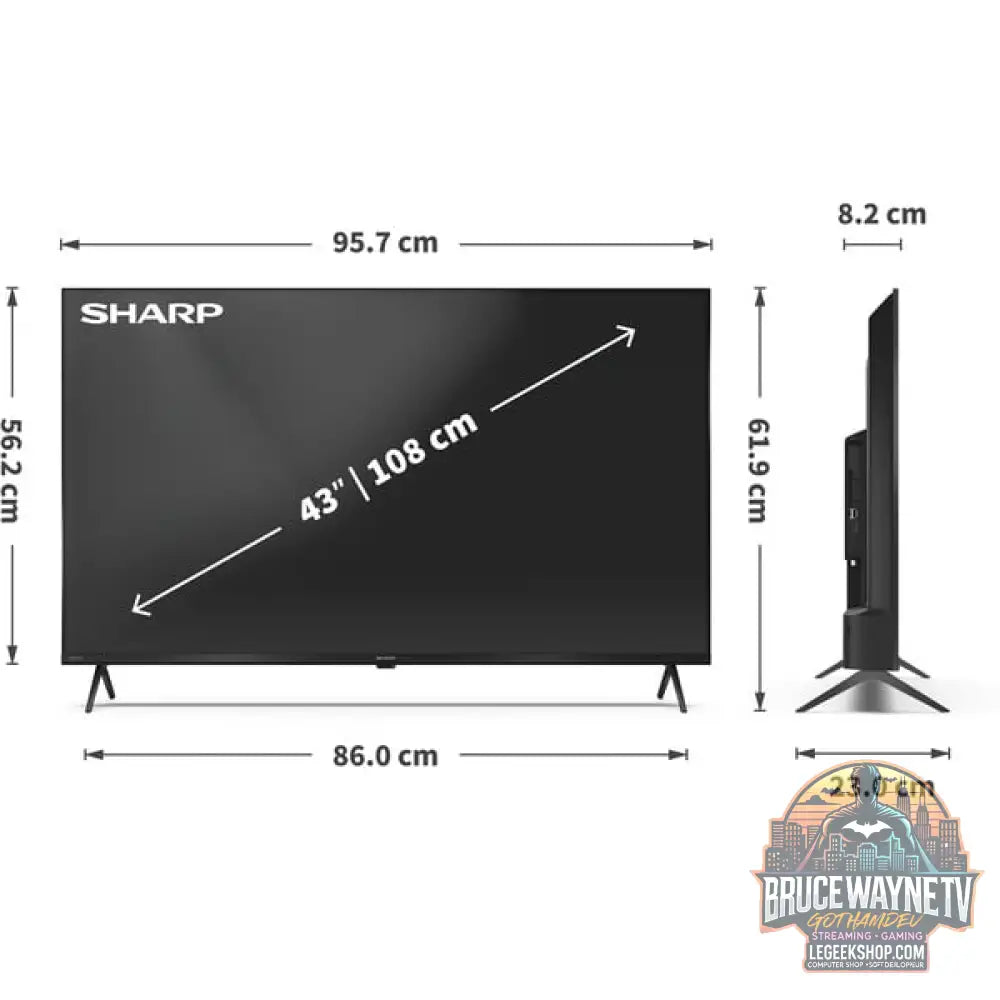 SHARP 43HM5745E, QLED-Fernseher - SHARP - vue 11