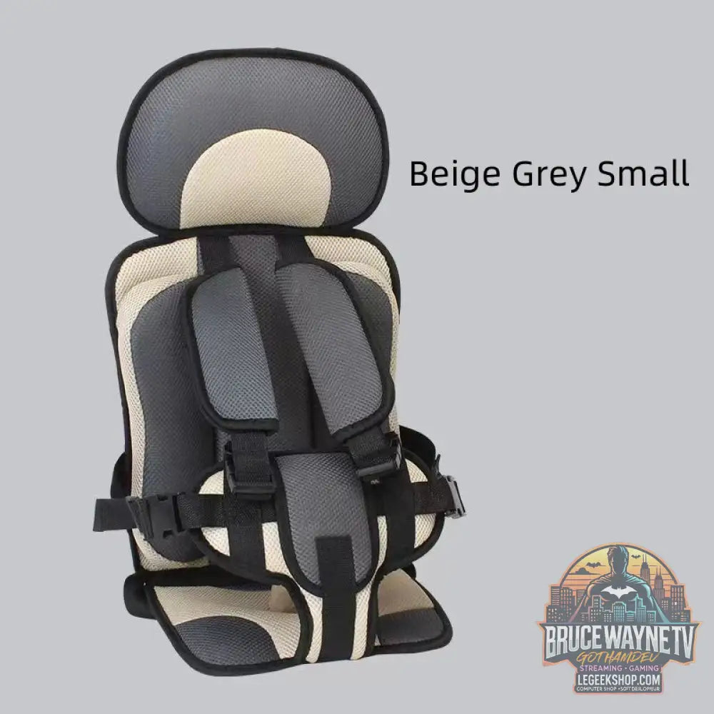 Siège Sécurité Bébé Portable Voiture Poussette Rembourré Confort - Beige Deep Grey Small - siège Bébé