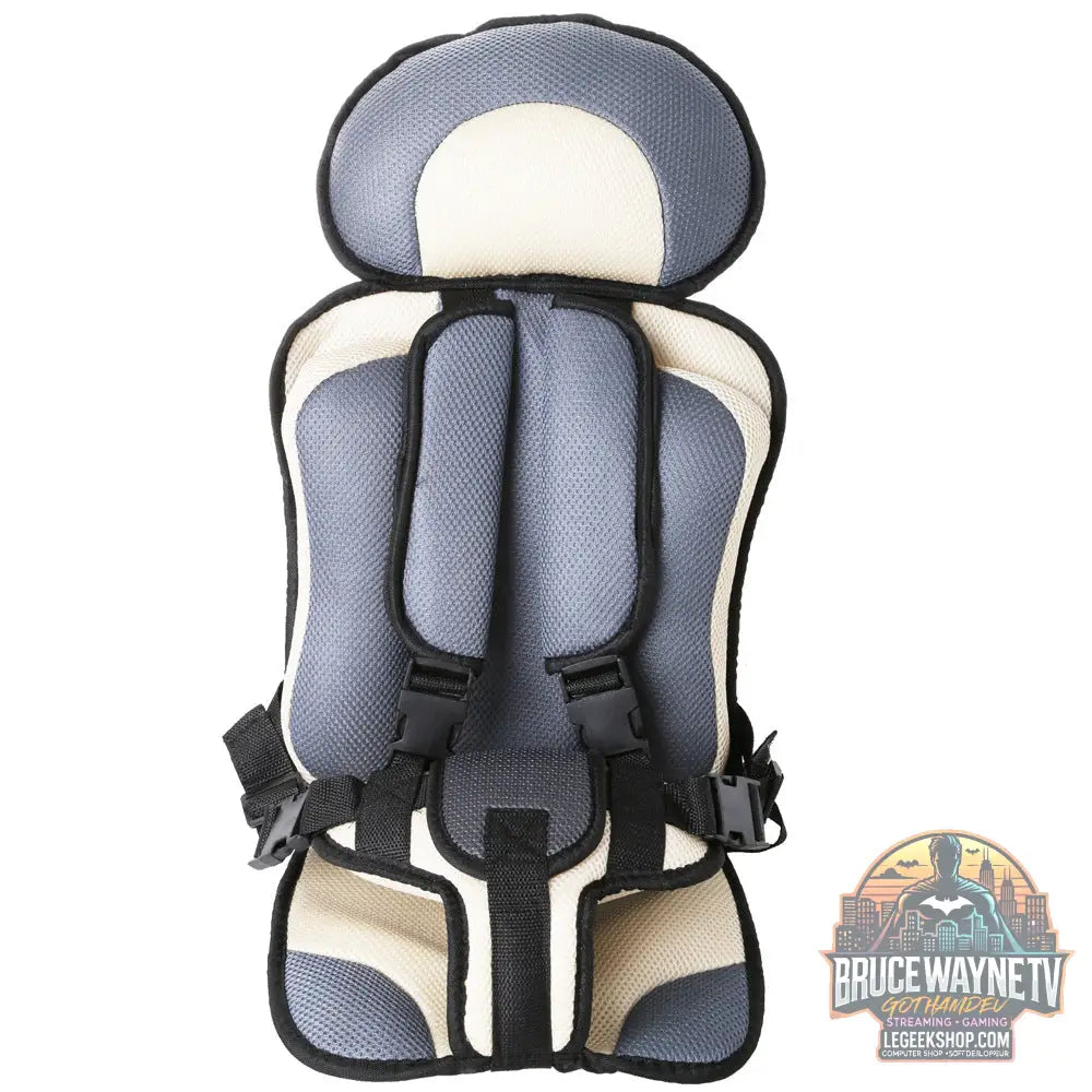 Siège Sécurité Bébé Portable Voiture Poussette Rembourré Confort - Beige Grey - siège Bébé