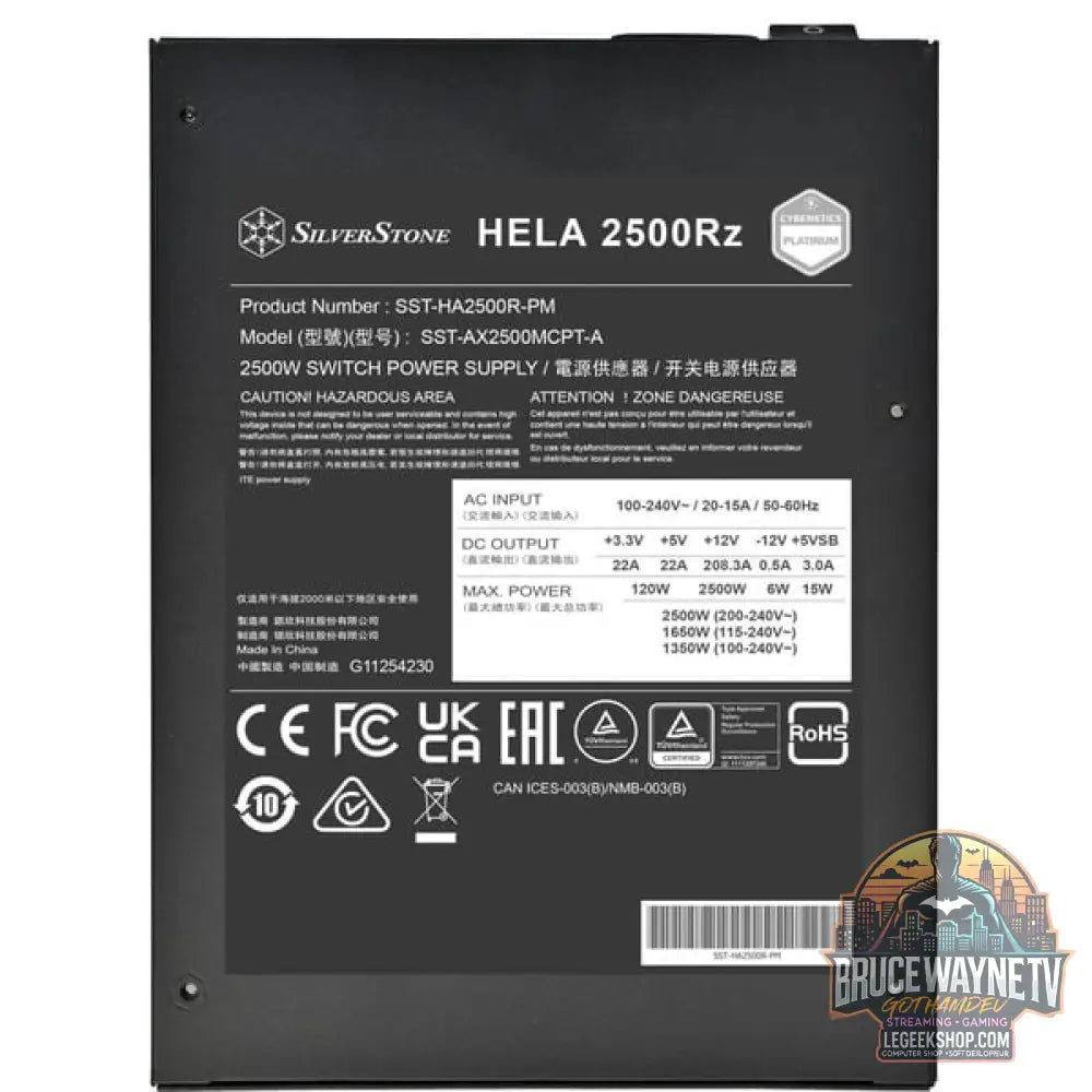 SilverStone HELA 2500R, alimentation PC - SilverStone - vue 10