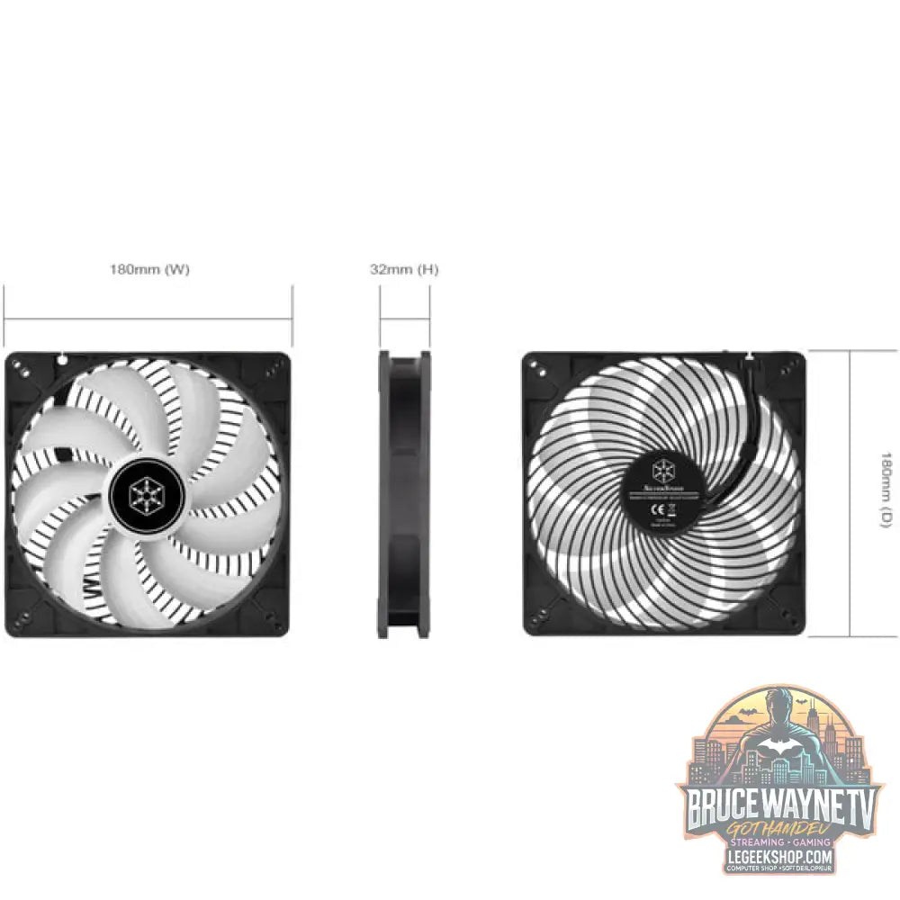 SilverStone SST-AP184i-ARGB 180x180x32, Gehäuselüfter - SilverStone - vue 15