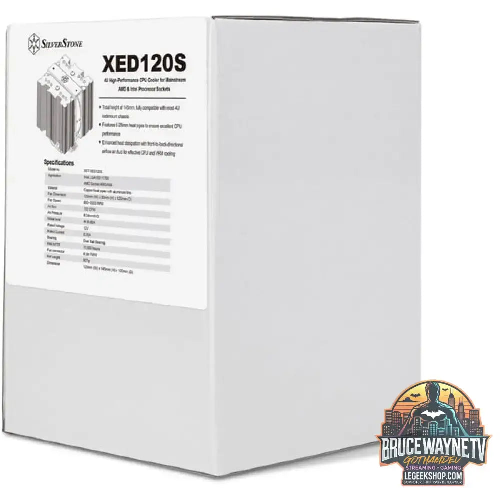 SilverStone SST-XED120S, CPU-Kühler aluminium/schwarz, 120 mm - SilverStone - vue 9
