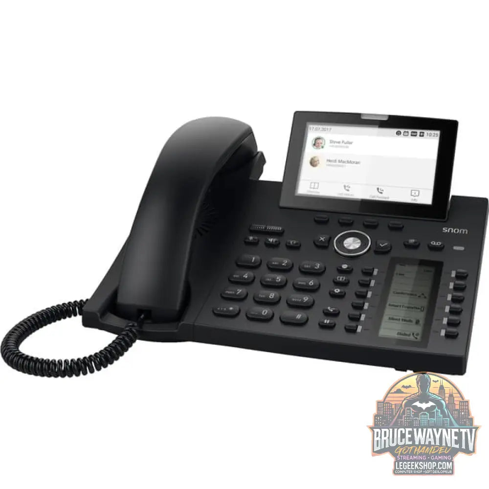 snom D385N, VoIP-Telefon noir - snom - vue 2