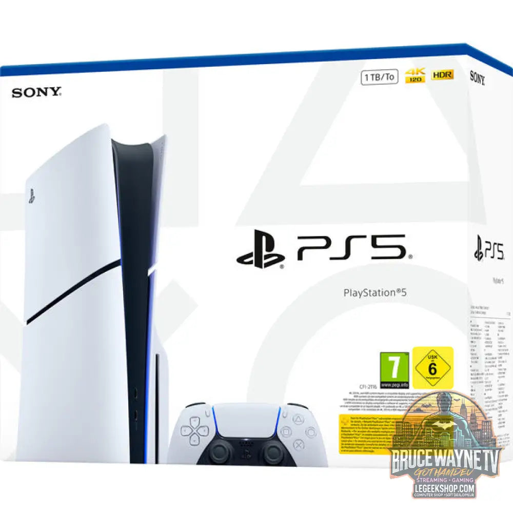 Sony PlayStation 5 Slim E-Chassis, Spielkonsole - Sony - vue 6