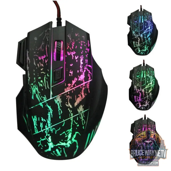 Souris Gaming Filaire Ergonomique LED RGB Pro - filaire - Souris Gaming