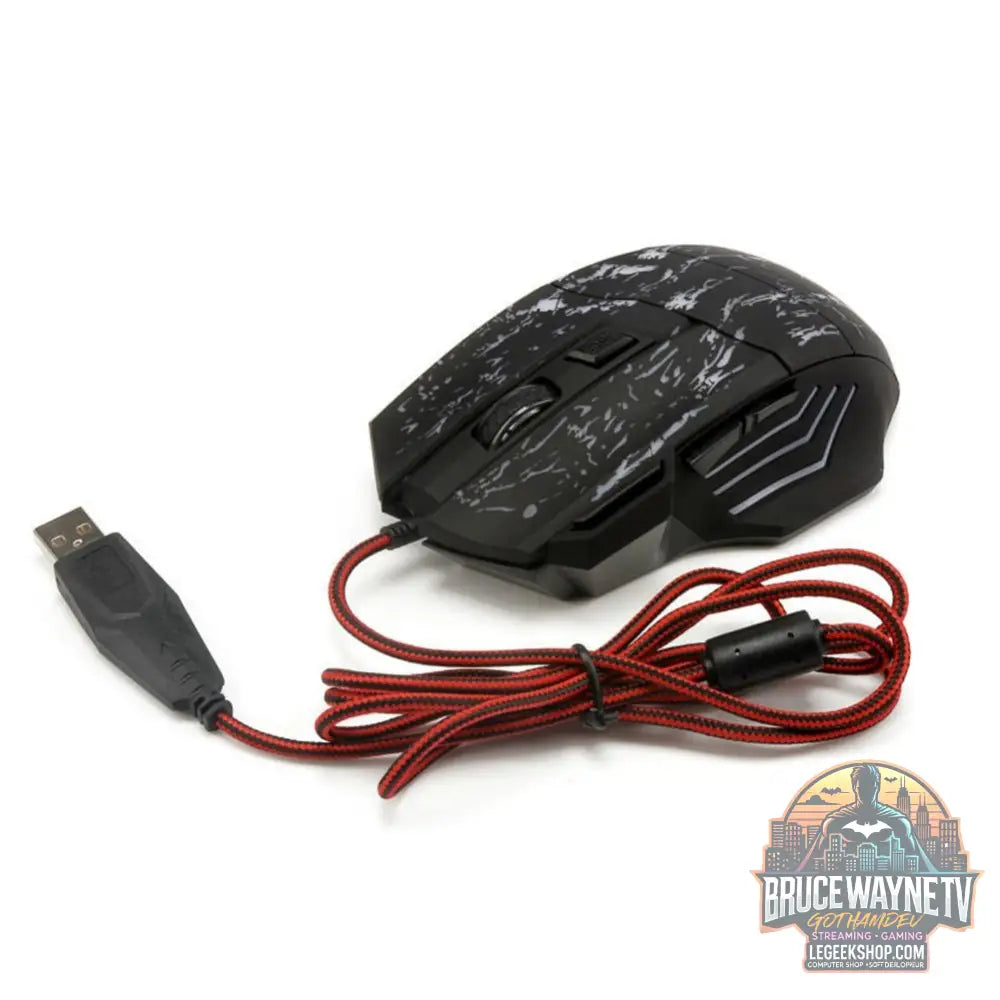 Souris Gaming Filaire Ergonomique LED RGB Pro - filaire - Souris Gaming