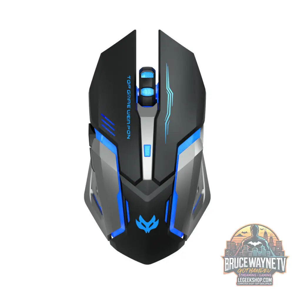 Souris Gaming Sans Fil Rechargeable Silencieuse RGB - Souris Gaming