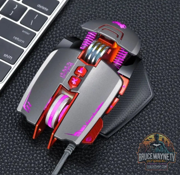 Souris Gaming Thunder Wolf V9 RGB DPI Réglable Pro - Souris Gaming