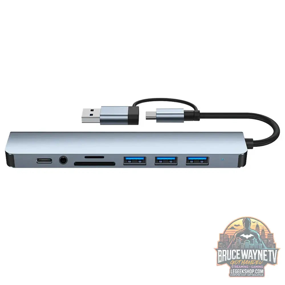 Station d’Accueil HUB USB + Type C 8 en 2 - 8 IN 2 - Hub USB