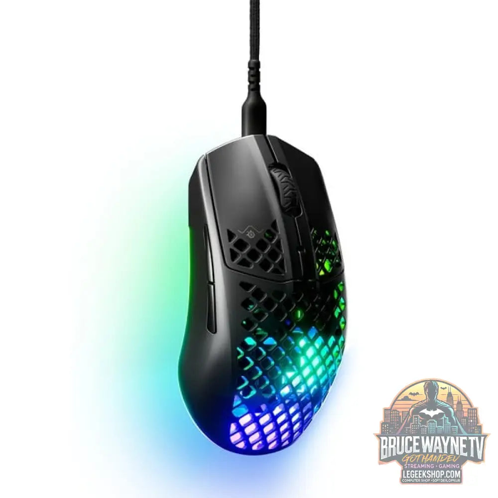 SteelSeries Aerox 3 Onyx 2022, souris gaming - vue 2