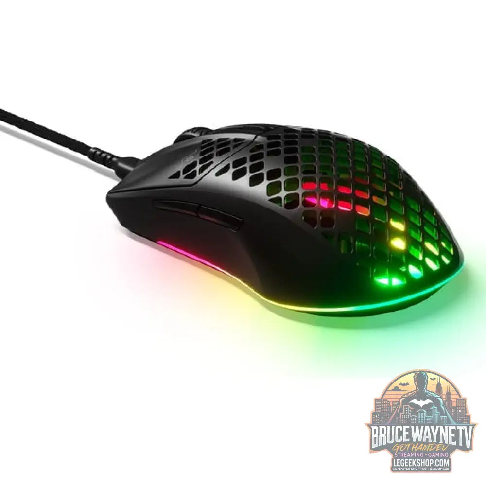 SteelSeries Aerox 3 Onyx 2022, souris gaming - vue 4