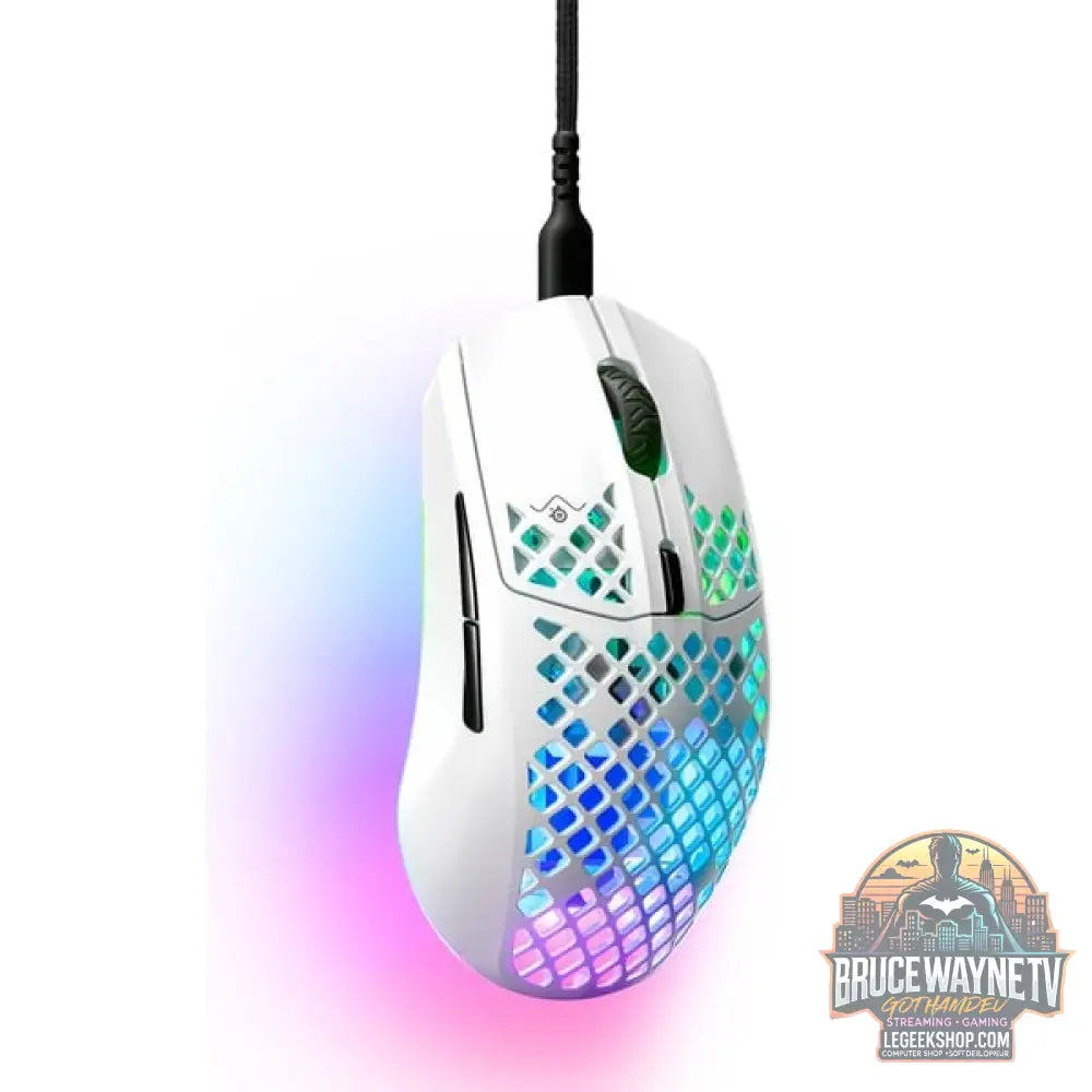 SteelSeries Aerox 3 Snow 2022, souris gaming - vue 2