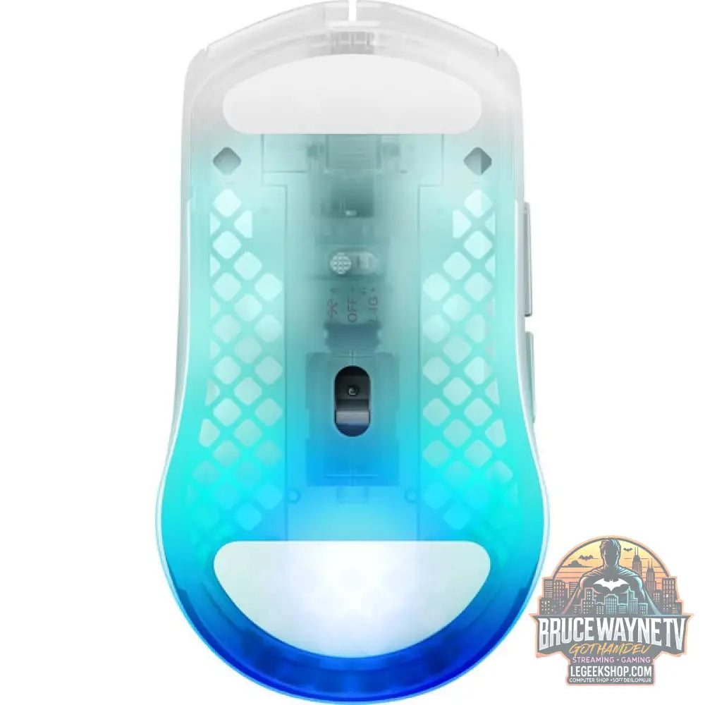 SteelSeries Aerox 3 Wireless Gen 2 Ghost, souris gaming - vue 6