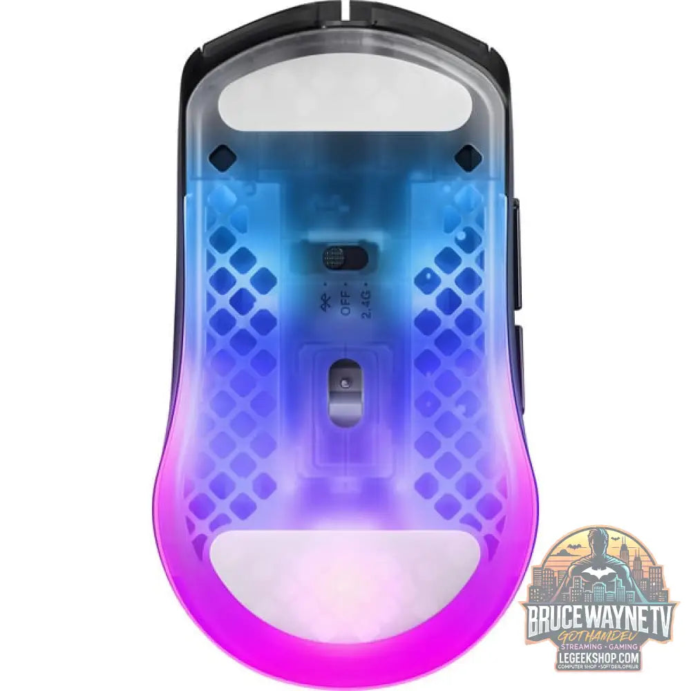 SteelSeries Aerox 3 Wireless Gen 2 Shadow, souris gaming - vue 6