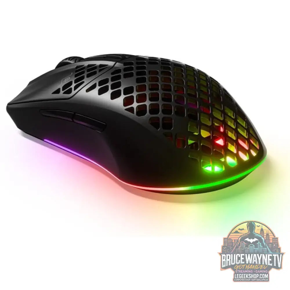 SteelSeries Aerox 3 Wireless Onyx 2022, souris gaming - vue 4
