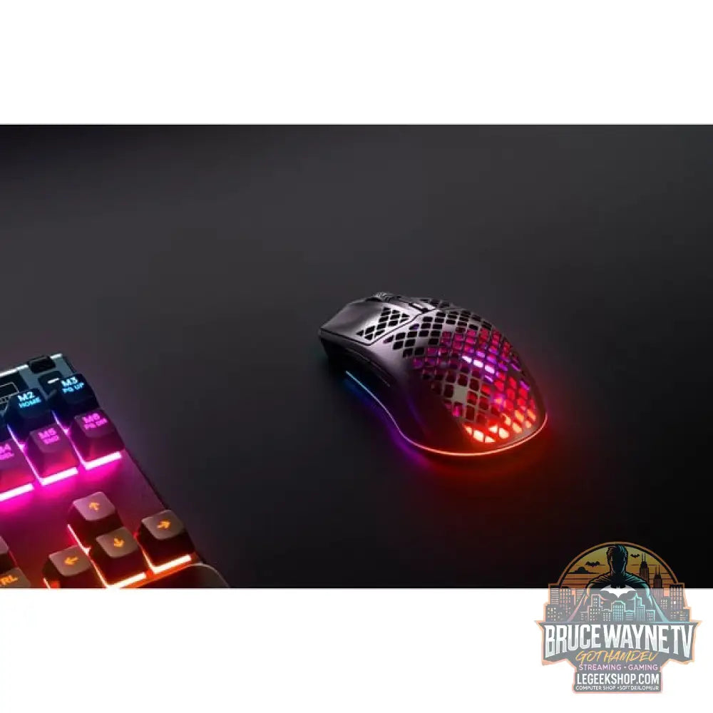 SteelSeries Aerox 3 Wireless Onyx 2022, souris gaming - vue 7