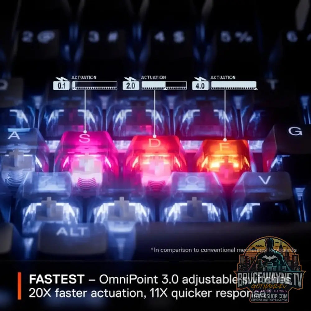 SteelSeries Apex Pro TKL Wireless Gen 3, clavier gaming - vue 12