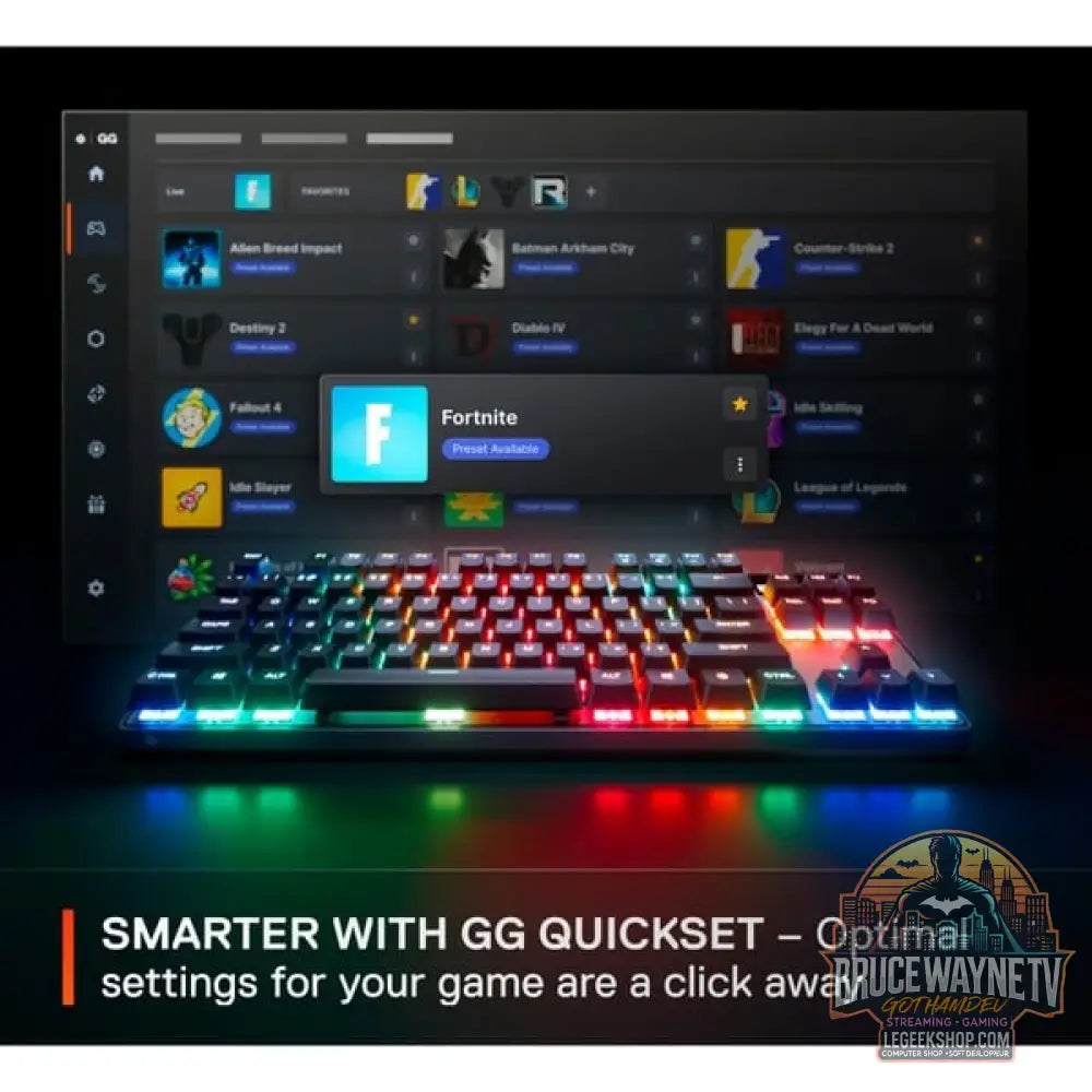 SteelSeries Apex Pro TKL Wireless Gen 3, clavier gaming - vue 11