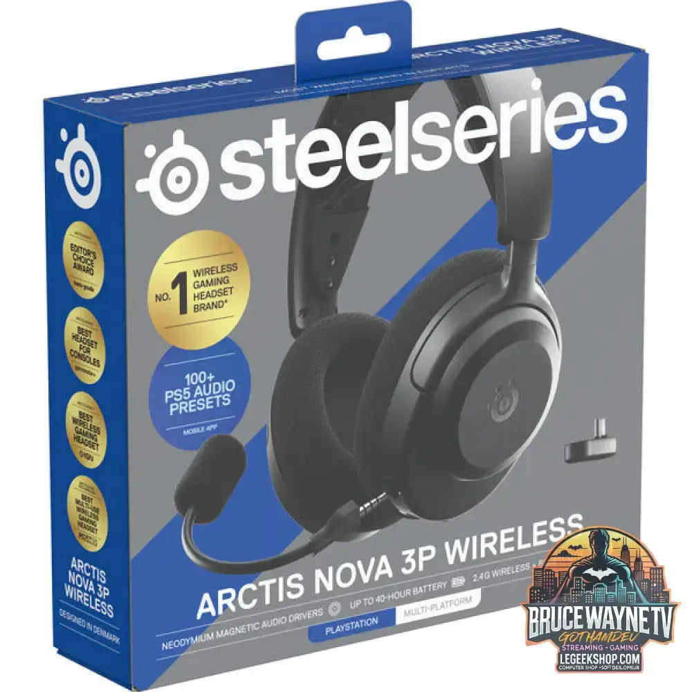 Arctis Nova 3P Wireless Black - SteelSeries - vue 7