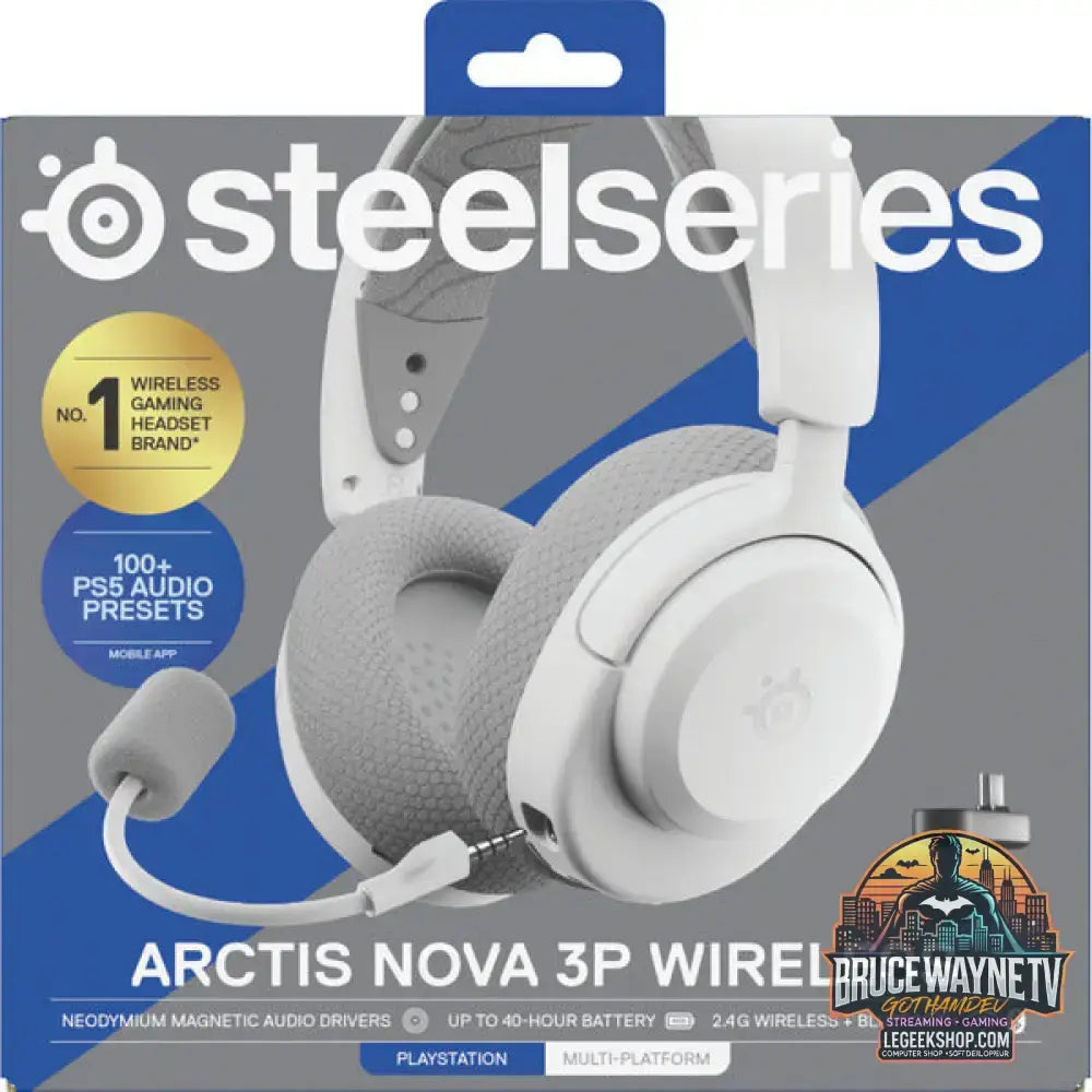 Arctis Nova 3P Wireless White - SteelSeries - vue 9